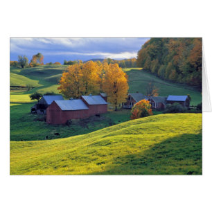 Les Etats-Unis, Vermont, ferme de Jenne. Collines
