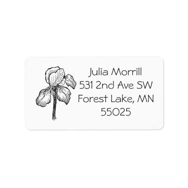 Les étiquettes de adresse iraniens de Julia (Devant)