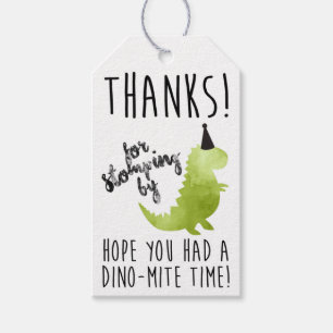 Les étiquettes de Merci de Dino, partie de thème