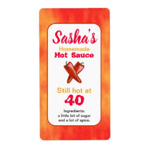 Les étiquettes personnalisés de sauce chaude à