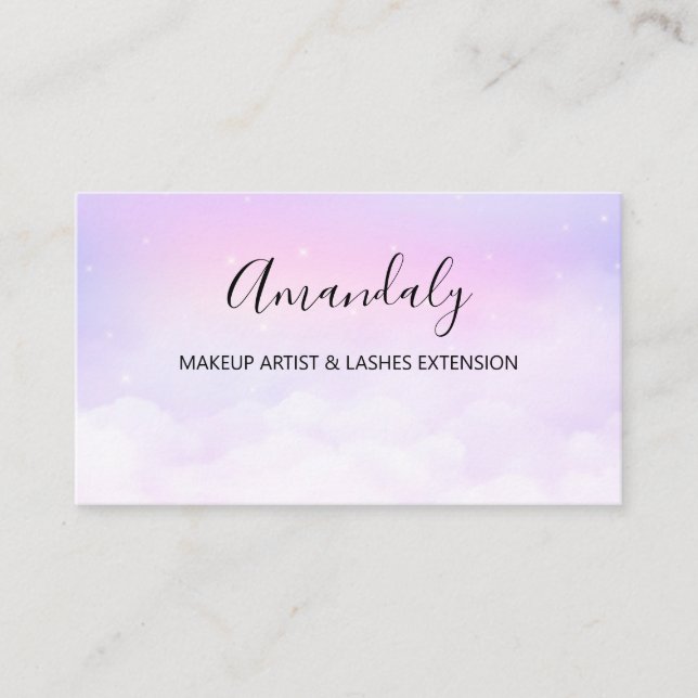 Les étoiles pourraient Sky Carte de visite (Devant)