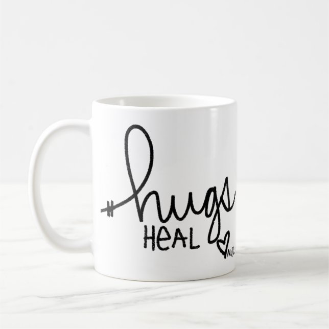Les étreintes guérissent la tasse de café (Gauche)