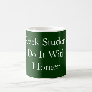 Les étudiants grecs le font avec une tasse Homer