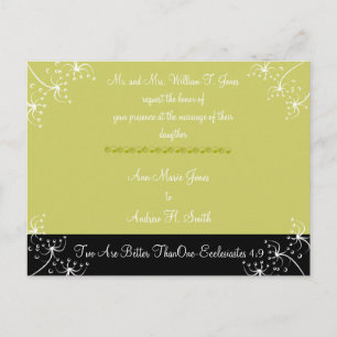 Les Faire-part de mariage chrétiennes Deux sont me