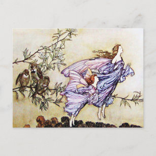 Les fées dans les arbres Carte postale
