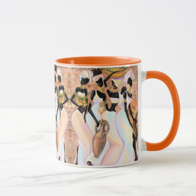 Les femmes africaines Mug Style moderne peinture c (Droite)