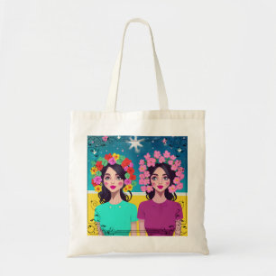 Les femmes au Sac fourre-tout en fleurs