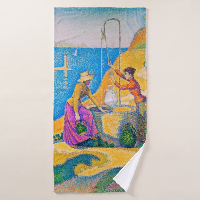 Les femmes dans le puits, Signac (Serviette de bain)
