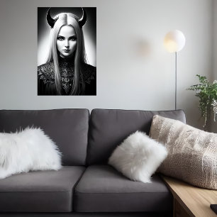 Les femmes démon Lord   AI Art Poster