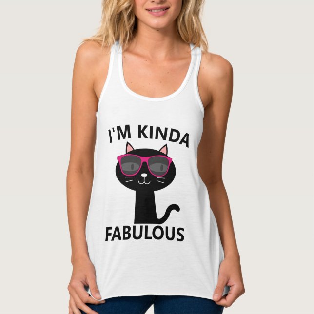 LES FEMMES FUNNY & FLIRTY CAT T-Shirts (Devant)