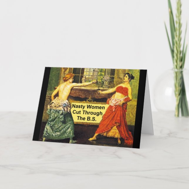 Les femmes méchantes ont coupé le B.S. - carte de (Devant)