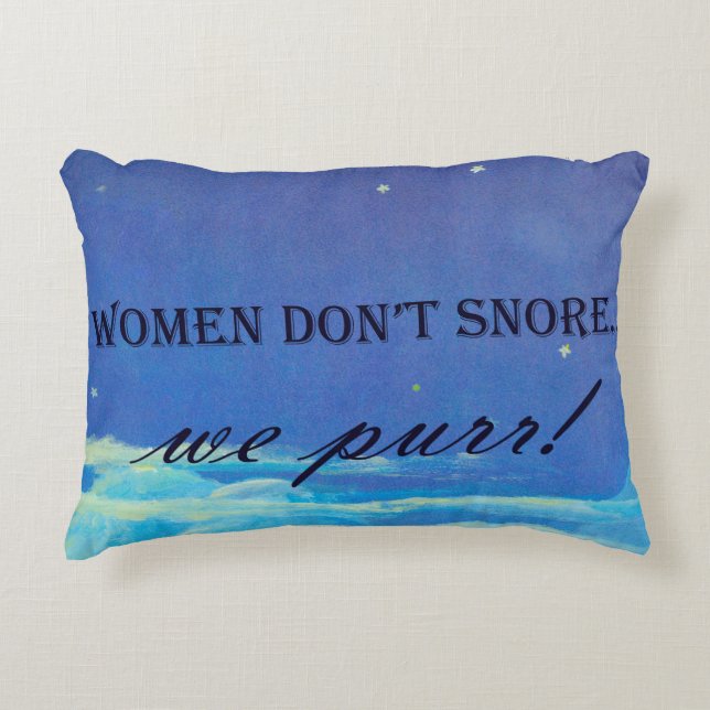 Les femmes ne ronflent pas, on purge le coussin (Devant)