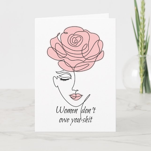 Les femmes ne vous doivent pas la carte de voeux ( (Devant)