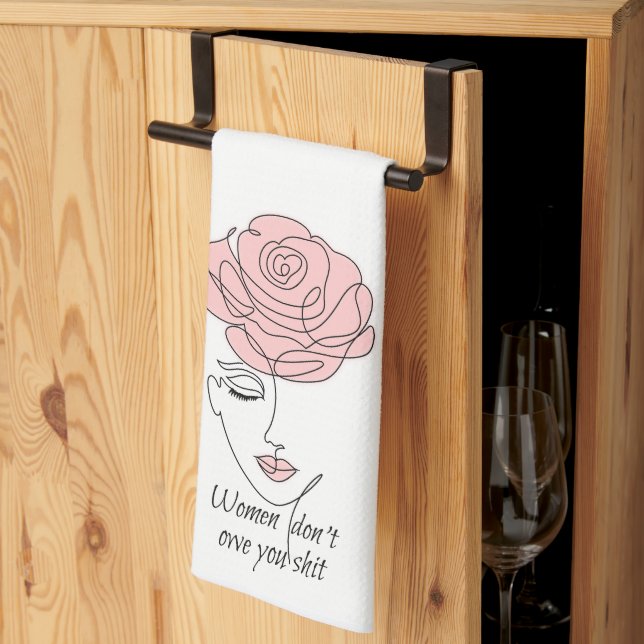 Les femmes ne vous doivent pas serviette de cuisin (Pliage en tiers)