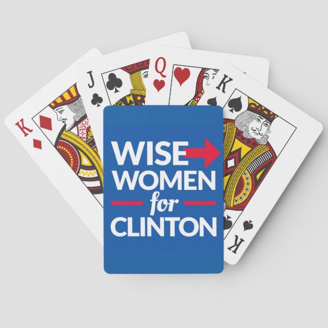 Les FEMMES SAGES POUR des cartes de jeu de CLINTON (dos)