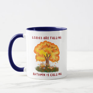 Les feuilles tombent L'automne appelle 11oz Mug