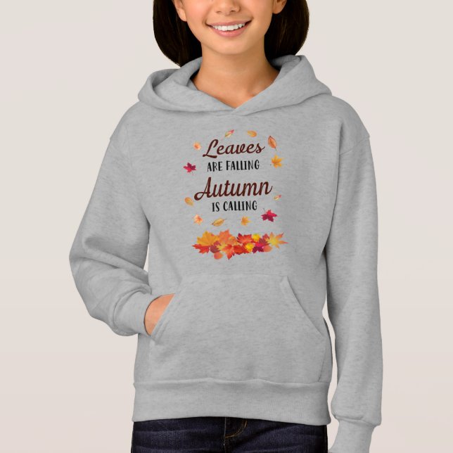 Les feuilles tombent L'automne appelle le Sweat -  (Devant)