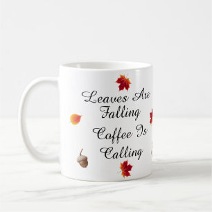 Les feuilles Tournent De La Mug De Café Sur Mesure
