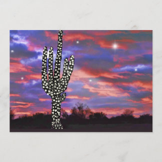 Les feux de Noël Invitation du Saguaro Cactus