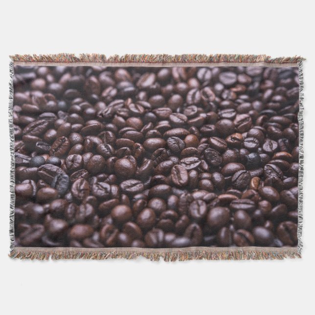 Les fèves de café jettent une couverture (Devant)