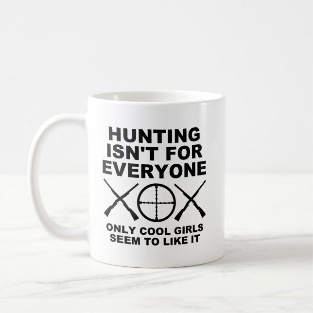 Les filles cool aiment la chasse Mug de chasse drô (Gauche)