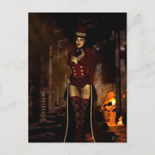 Les filles gothiques sous la carte postale