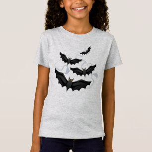 Les filles Halloween manie la batte le T-shirt