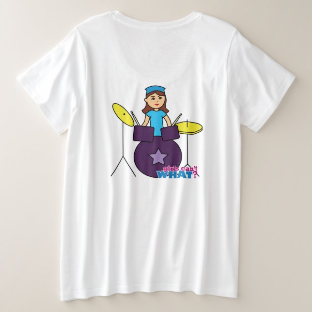 Les filles ne peuvent quoi ? Conception personnali (Design dos)