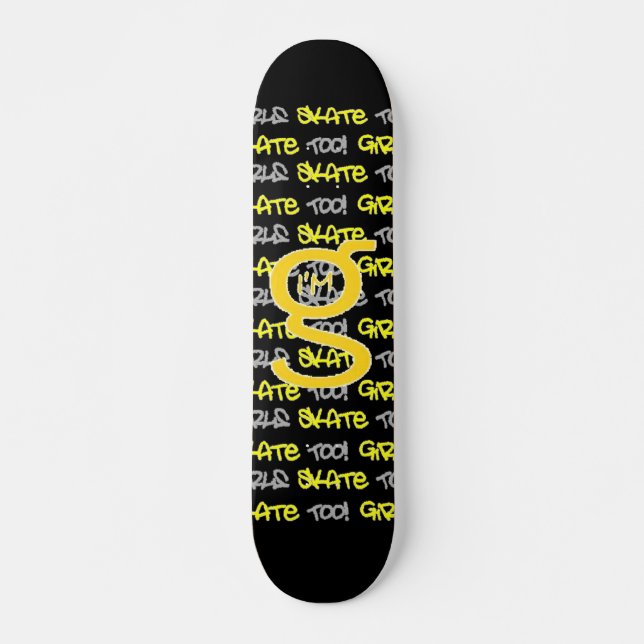 Les Filles Patinent Aussi ! - Skateboard noir - (o (Devant)