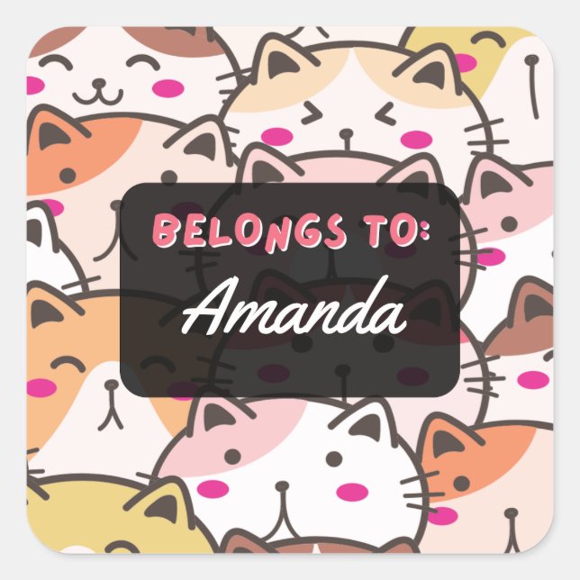 Les filles personnalisées APPARTIENNENT AU Sticker (Devant)