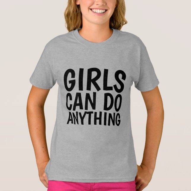 LES FILLES PEUVENT TOUT FAIRE, T-shirts (Devant)