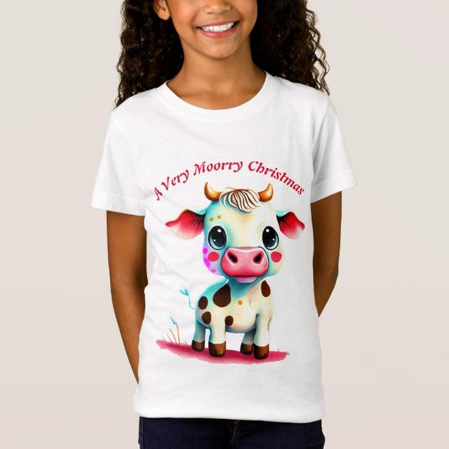 Les Filles "Un T-Shirt De Noël Très Moyeux. Noël (Devant)
