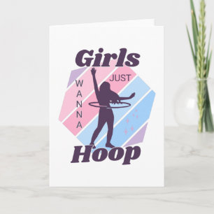 Les FILLES veulent juste HOOP Carte de voeux