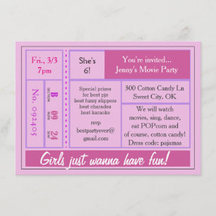 Les filles veulent s'amuser Invitation de cinéma