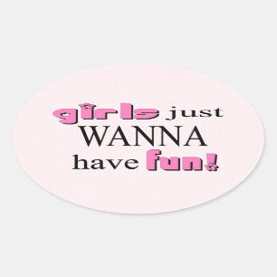 Les Filles Veux Juste S'Amuser ! Autocollant