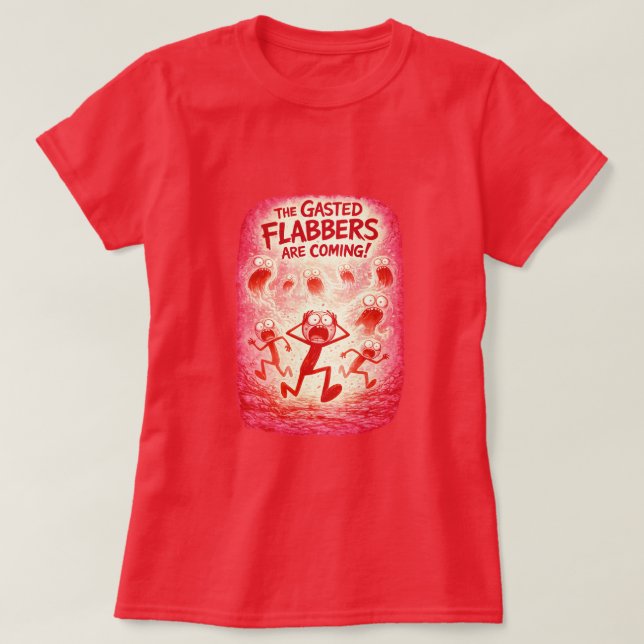 Les Flabbers Gasted arrivent ! (4) T-Shirt rouge (Design devant)