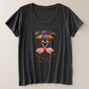 Les flamants LGBTQ se tiennent gracieusement sous