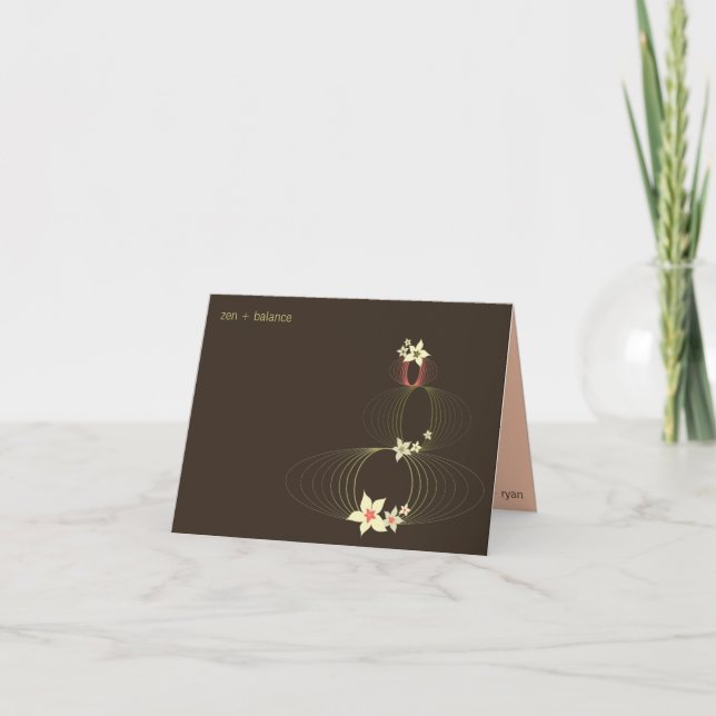 Les fleurs d'Ikebana | *01 | Carte de note vide (Devant)