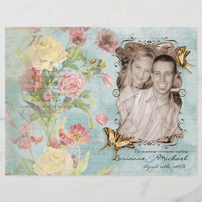 Les Fleurs Peony Rose Tulip Floral Flowers Mariage (Devant)