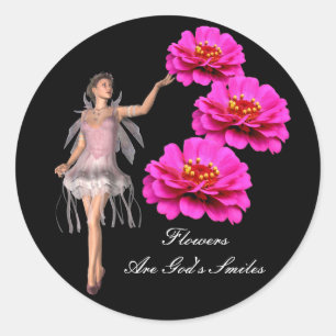 Les fleurs sont le sourire de Dieu Sticker Inspira