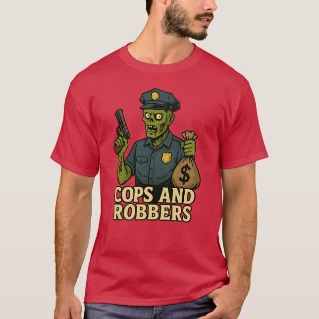 Les flics et les voleurs T-shirt Halloween (Devant)