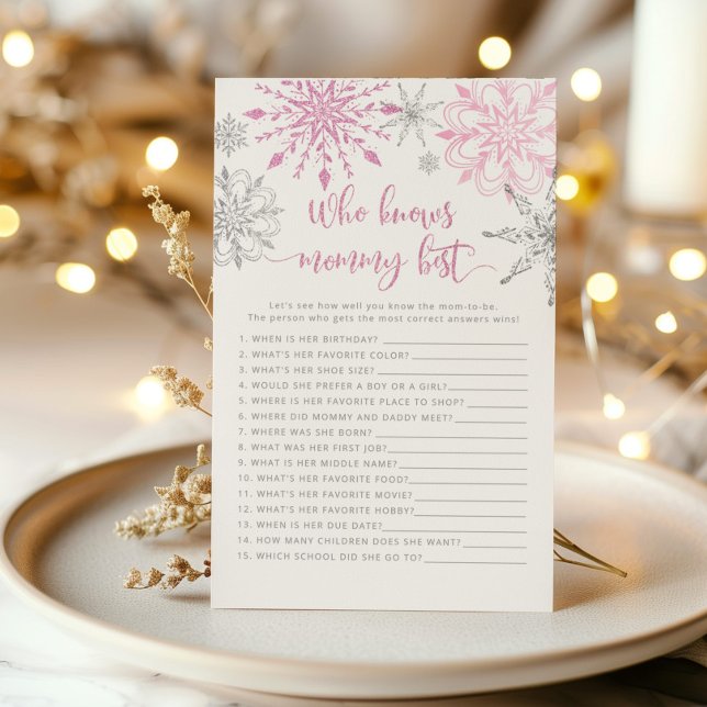 Les flocons d'argent rose Qui connaît maman meille (Créateur téléchargé)