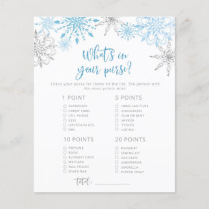 Les flocons de neige dans votre jeu de baby shower