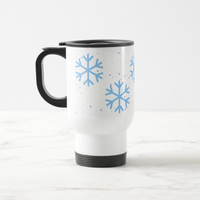 Les flocons de neige de vacances Travel Mug (Gauche)