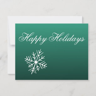 Les flocons de neige Invitations vertes