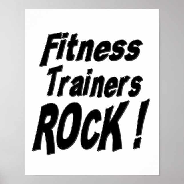 Les formateurs de fitness Rock! Impression de l'af (Devant)