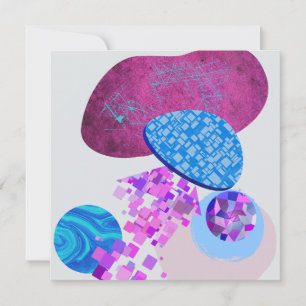 Les Formes Modernes Purple Et Cyan