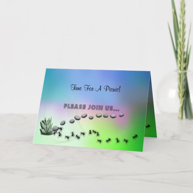 Les Fourmis Sur Une Invitation À Pique-Nique (Devant)