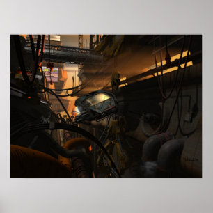 Les futurs bandits - affiche cyberpunk