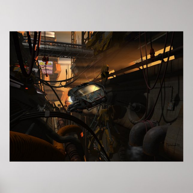 Les futurs bandits - affiche cyberpunk (Devant)